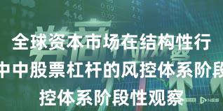 全球资本市场在结构性行情阶段中中股票杠杆的风控体系阶段性观察