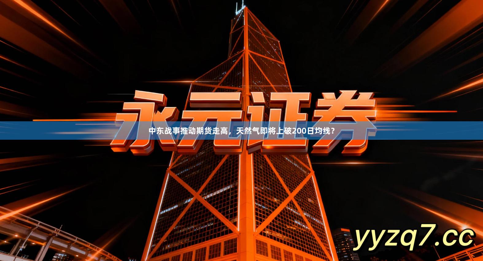 中东战事推动期货走高，天然气即将上破200日均线？